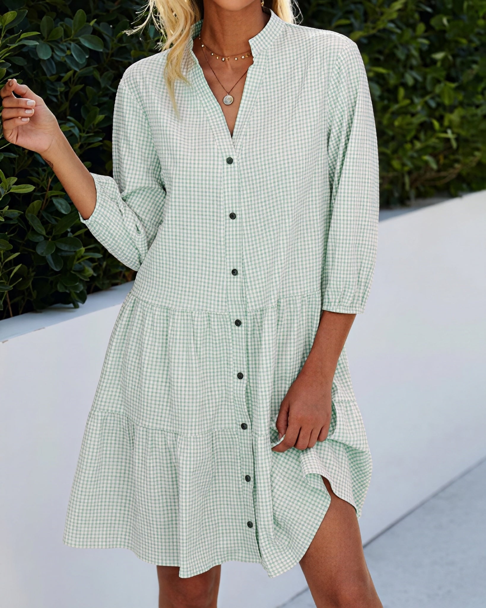 Evelyn - Robe pour femme avec des boutons