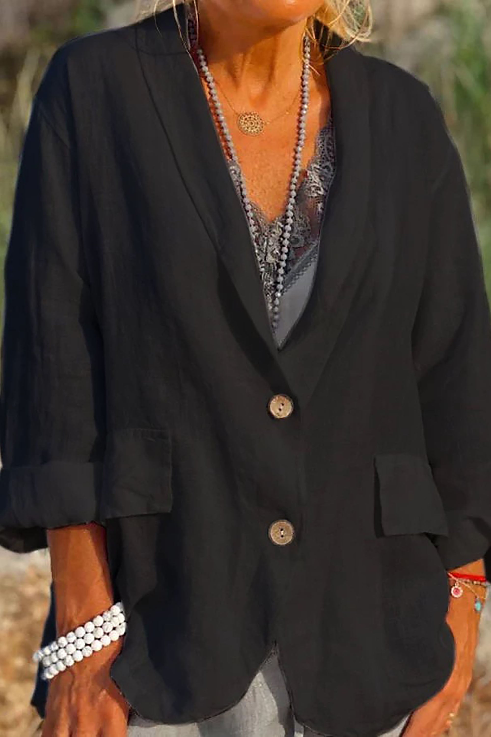 Jessica - Veste légère avec fermeture boutonnée