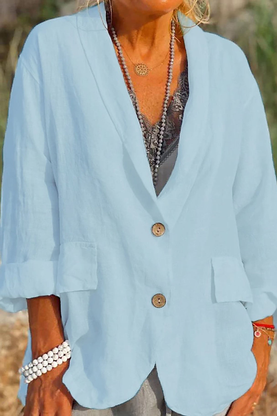 Jessica - Veste légère avec fermeture boutonnée