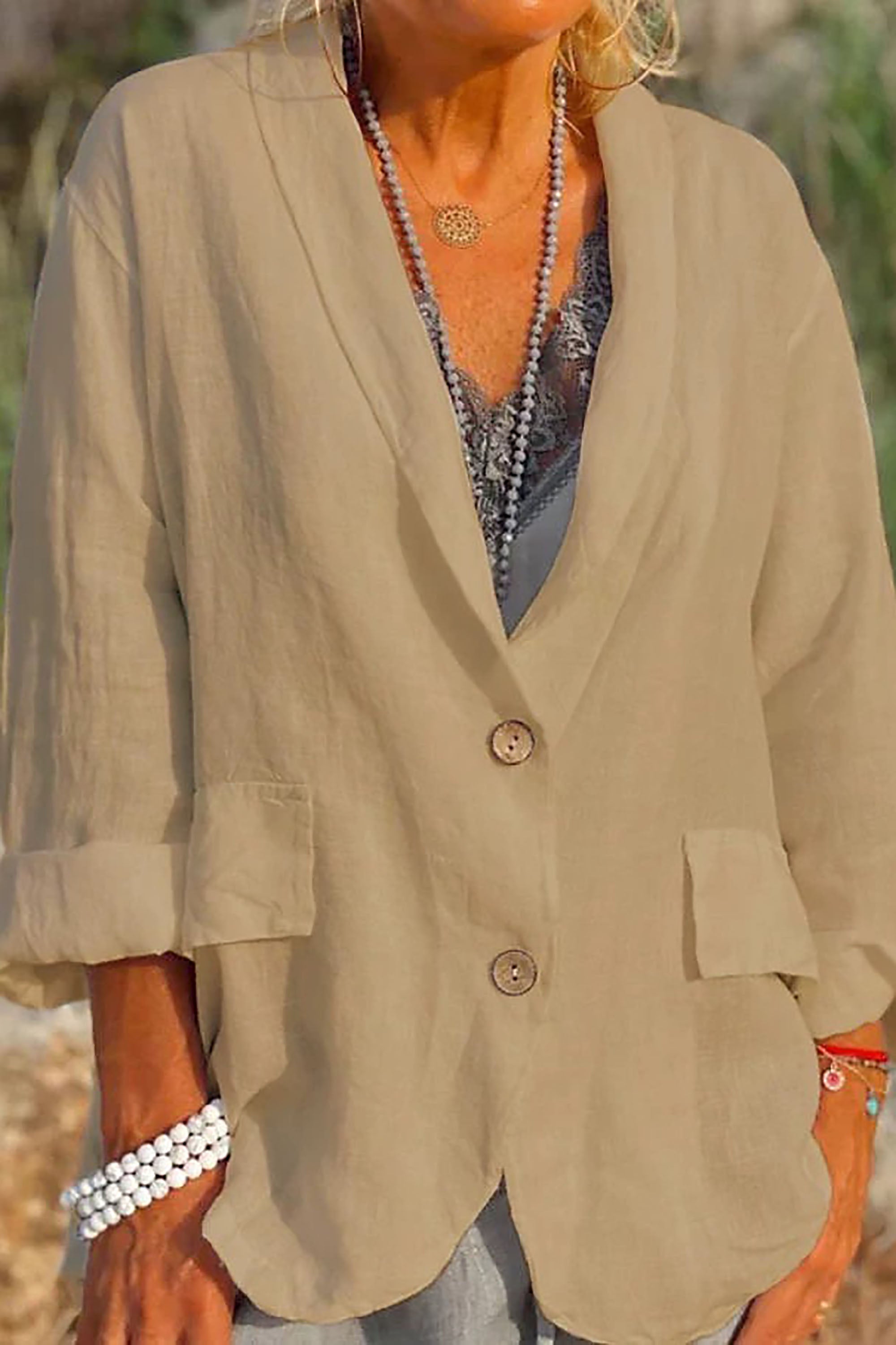 Jessica - Veste légère avec fermeture boutonnée
