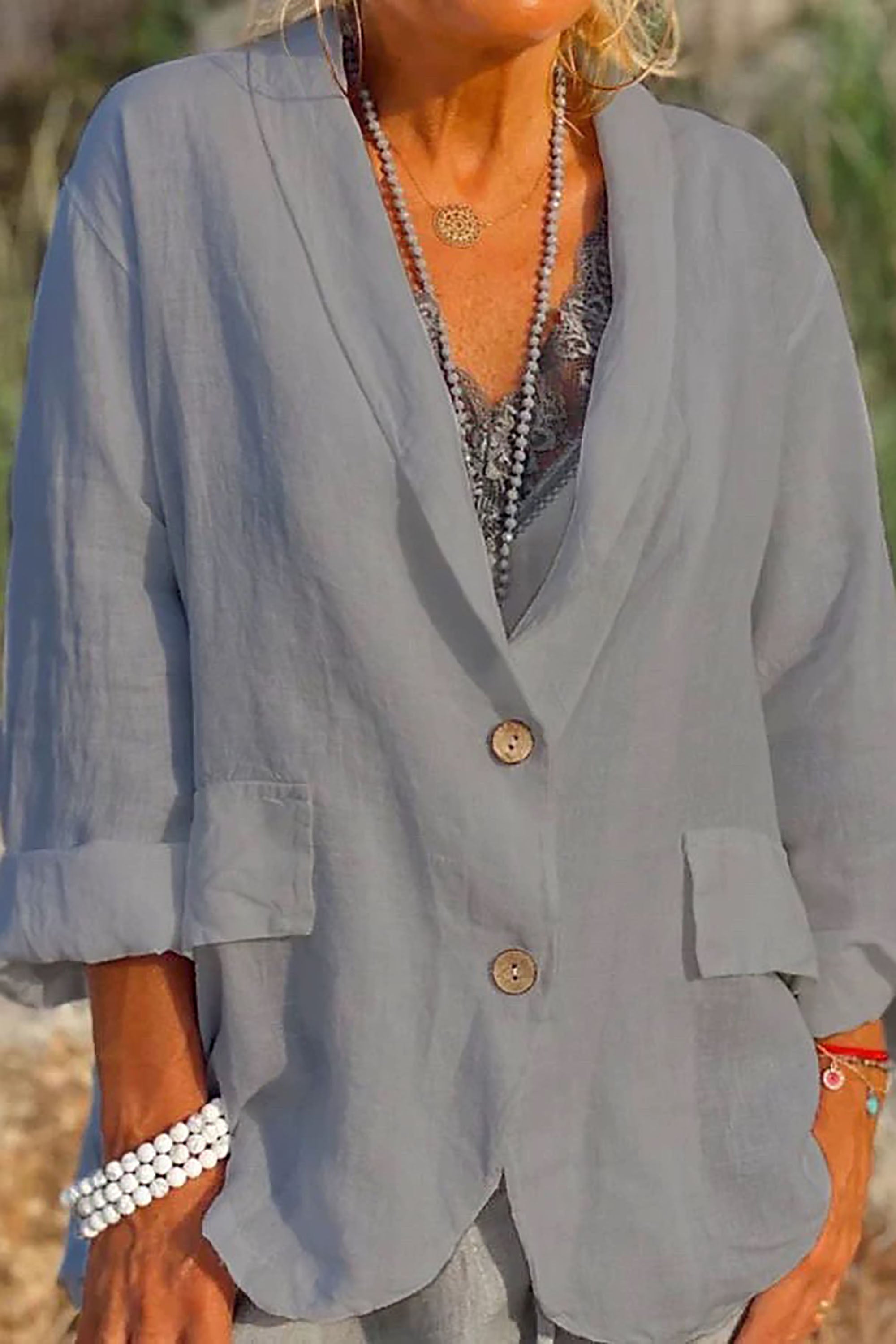 Jessica - Veste légère avec fermeture boutonnée