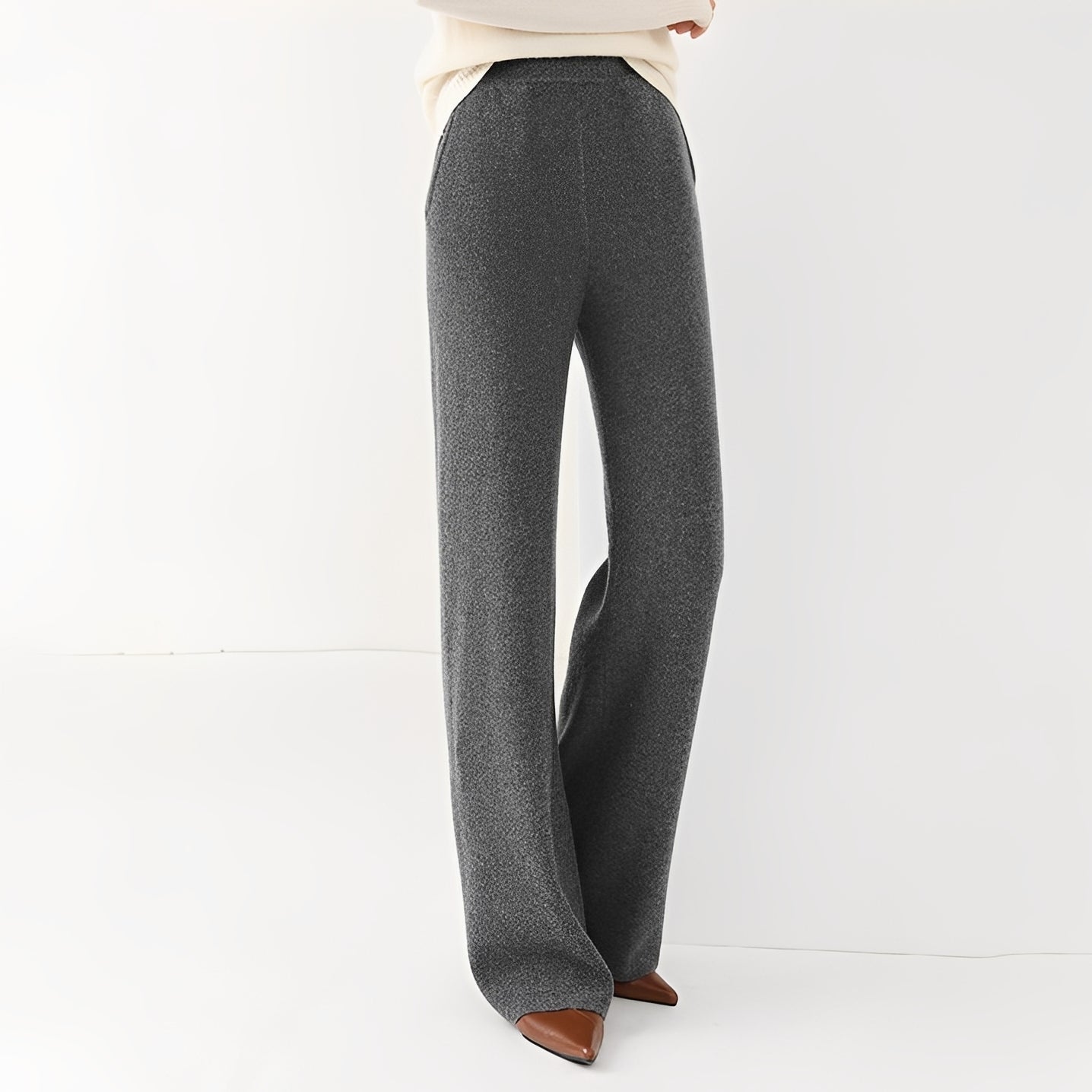 Jamie - Pantalon formel à taille haute