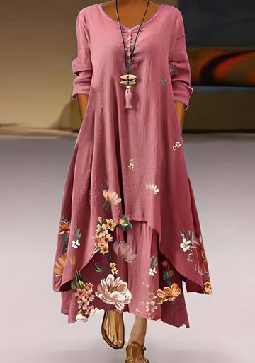 Belle - Robe fluide et élégante à motif pour femmes