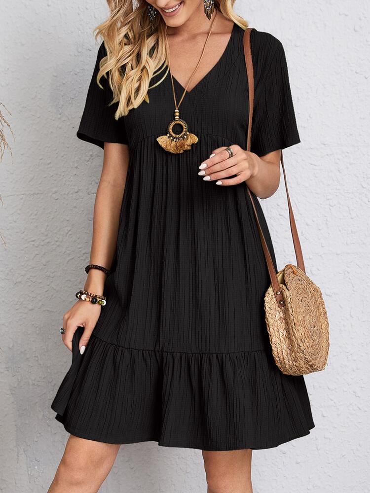 Rosie - Robe classique avec col en V