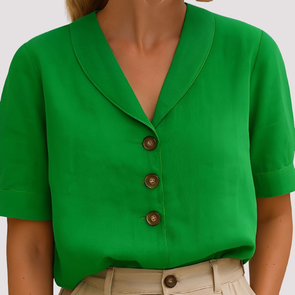 Mariyah - Blouse chic avec col en V