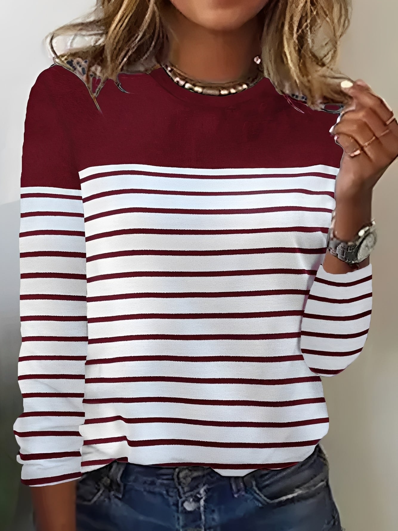Samantha - Blouse à Manches Longues Femme - Chic et Relax