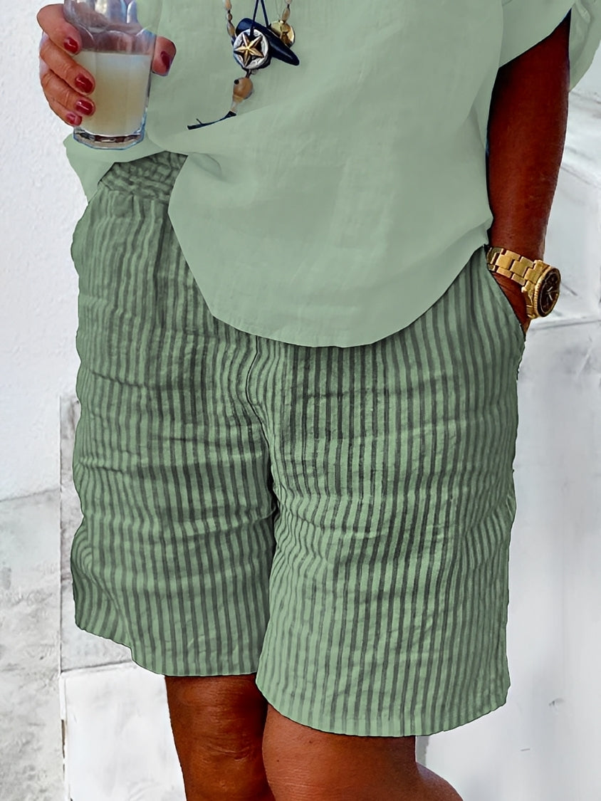 Kallie - Shorts à rayures élégants pour femmes
