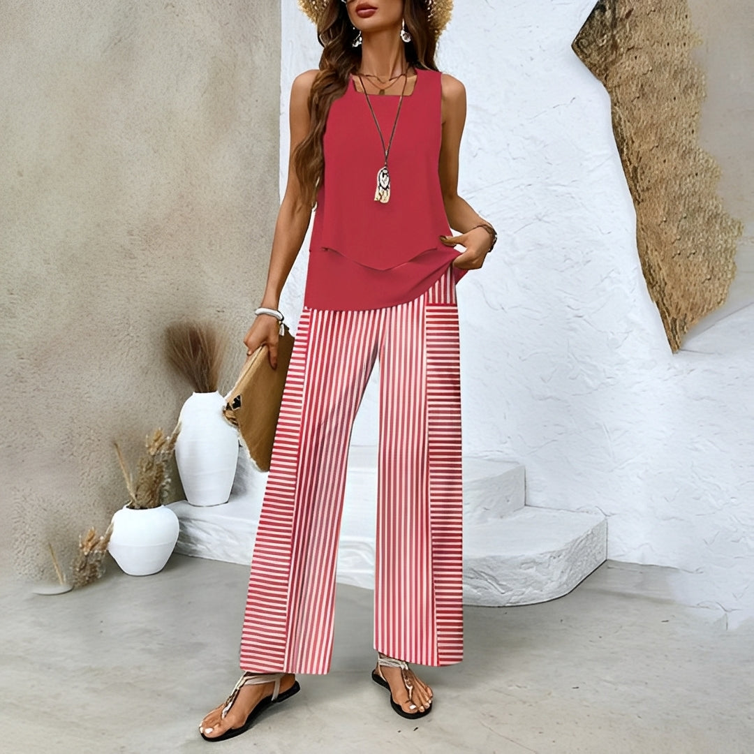 Elma - Ensemble d'été chic en deux pièces pour femme