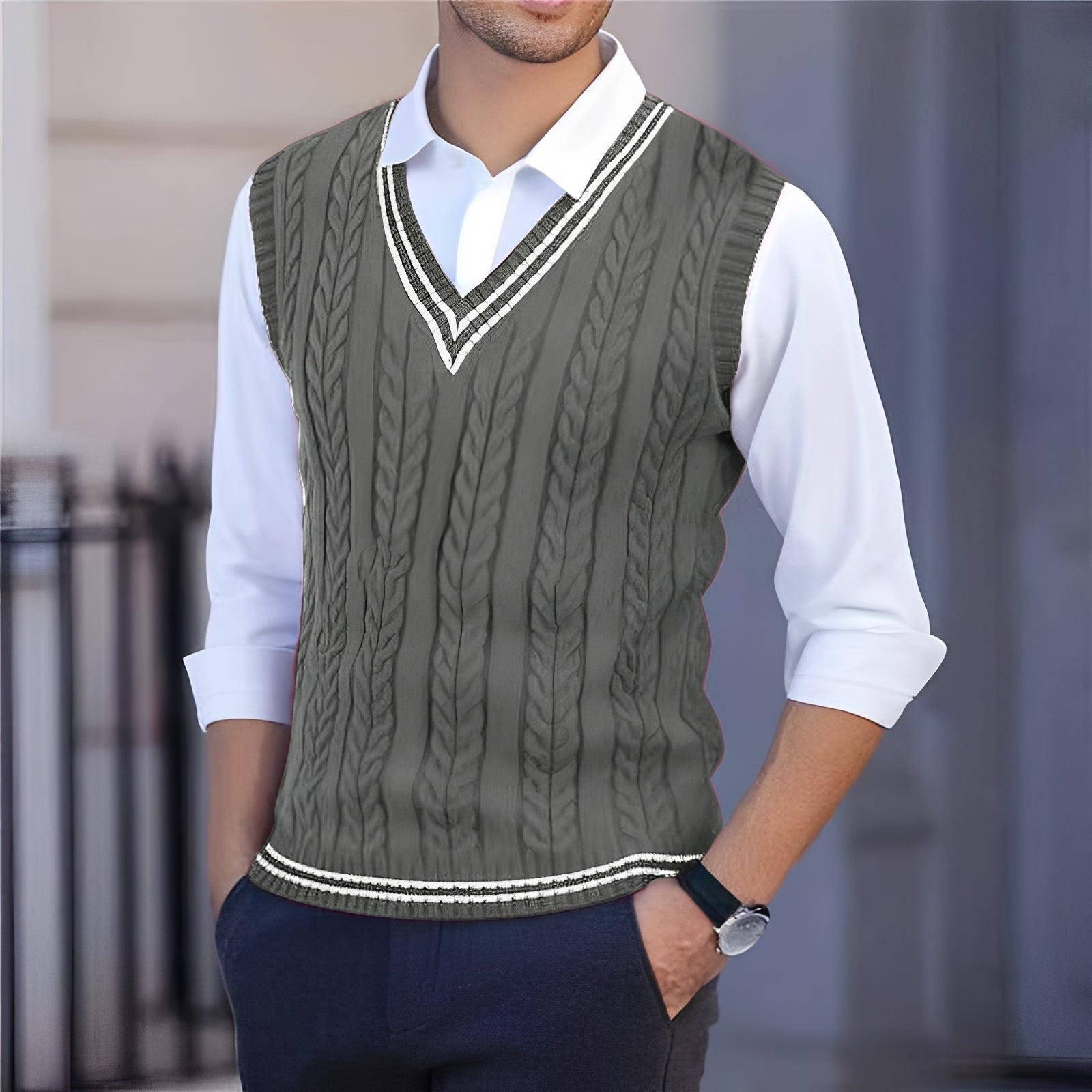 Bobbie - Gilet chic à col en V