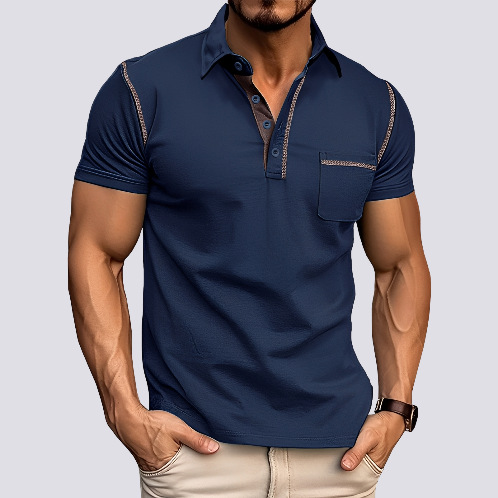 Stefan - Polo chic et léger pour hommes