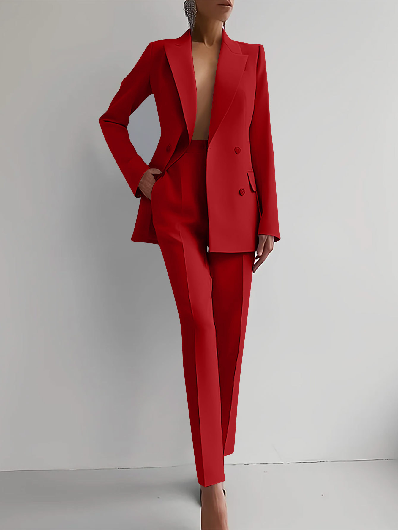 Marva – Ensemble Blazer et Pantalon Femme Élégant