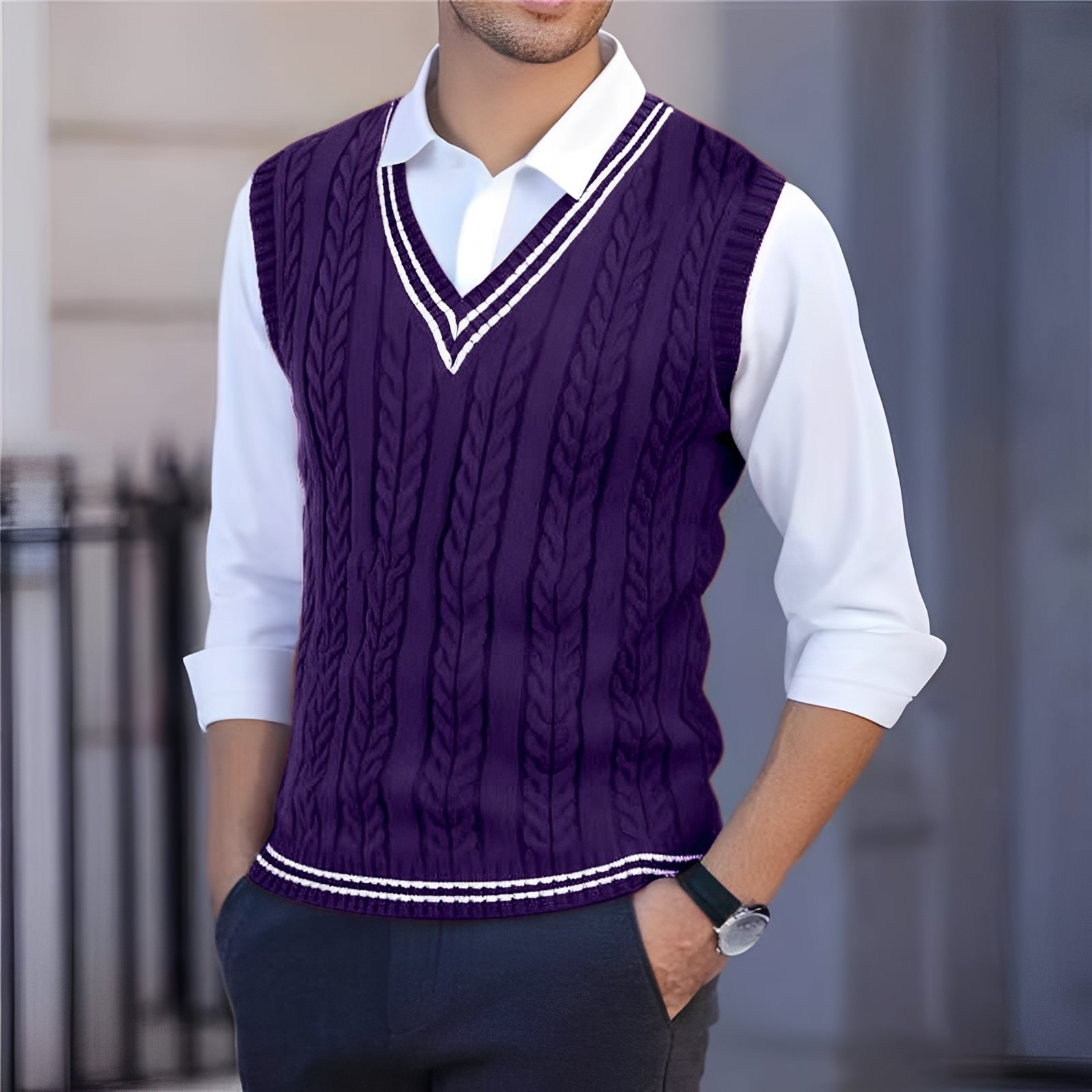 Bobbie - Gilet chic à col en V