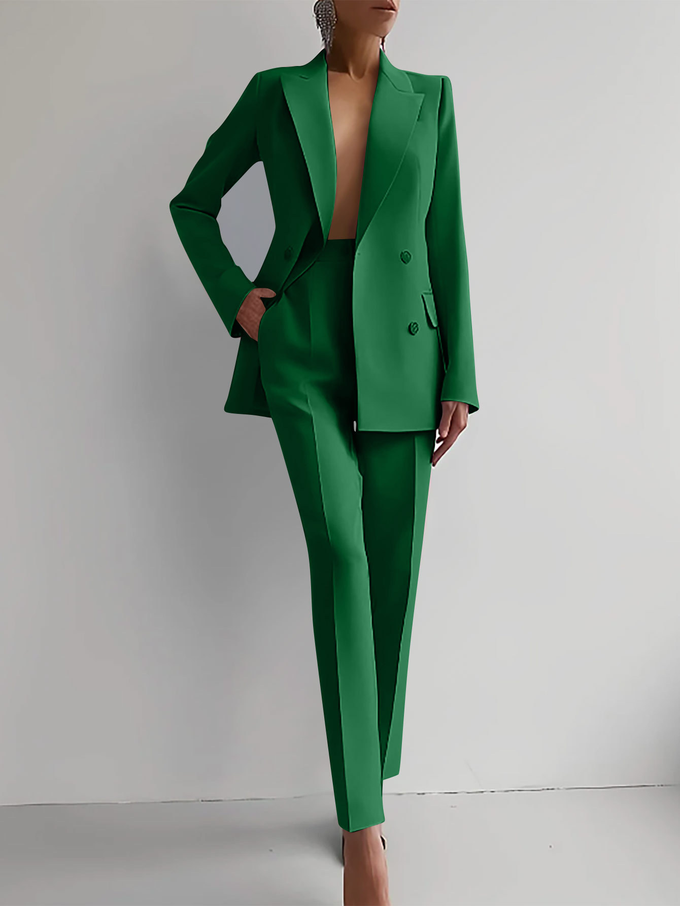 Marva – Ensemble Blazer et Pantalon Femme Élégant