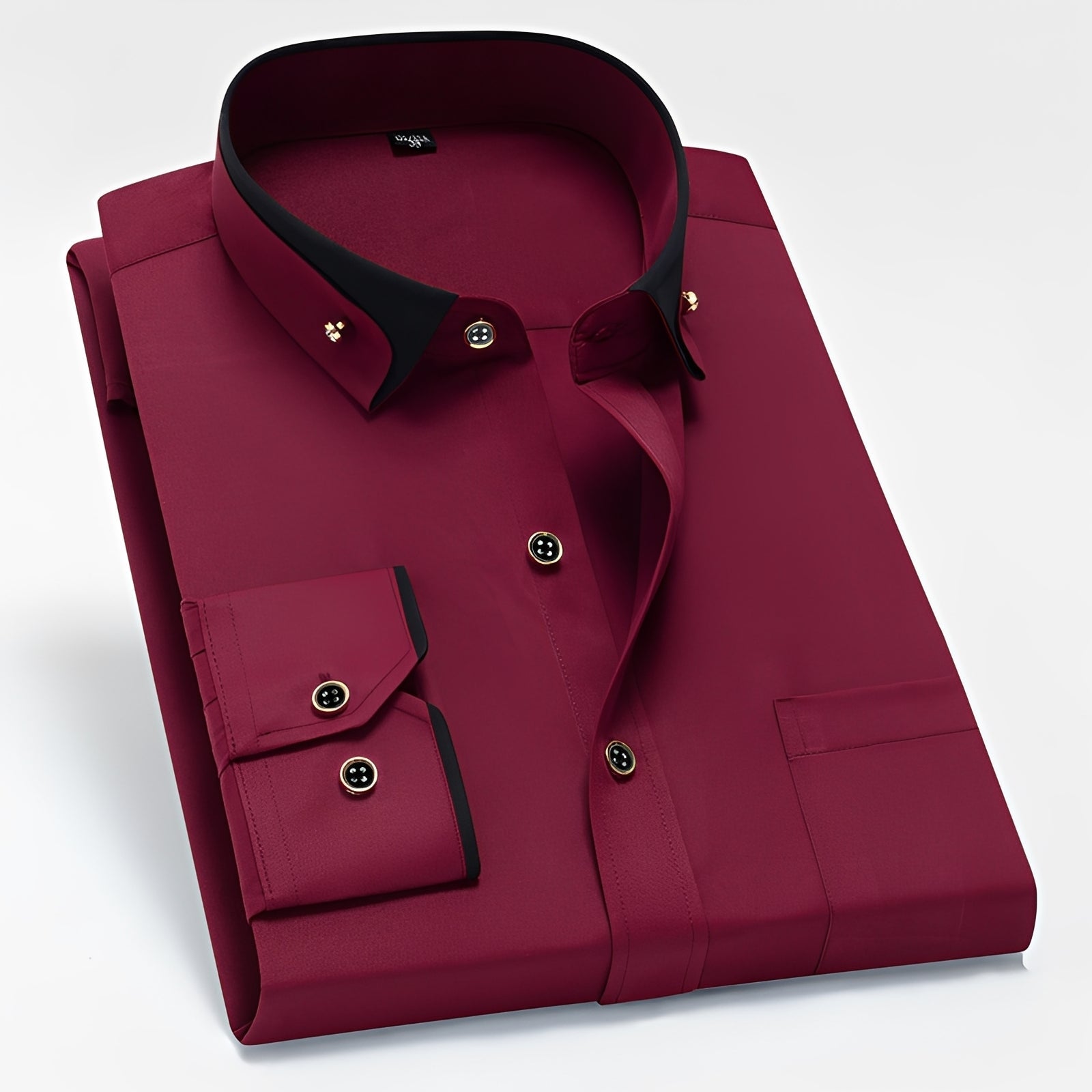 Glindel - Chemise classique pour homme à manches longues