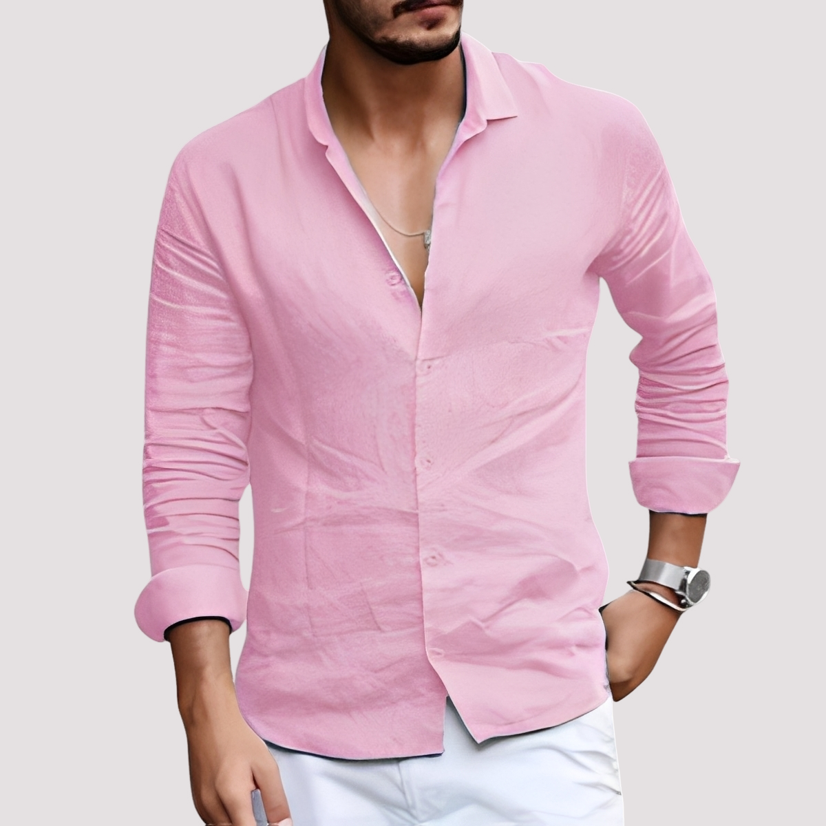 Dale – Chemise à manches longues pour hommes – Décontractée et relax