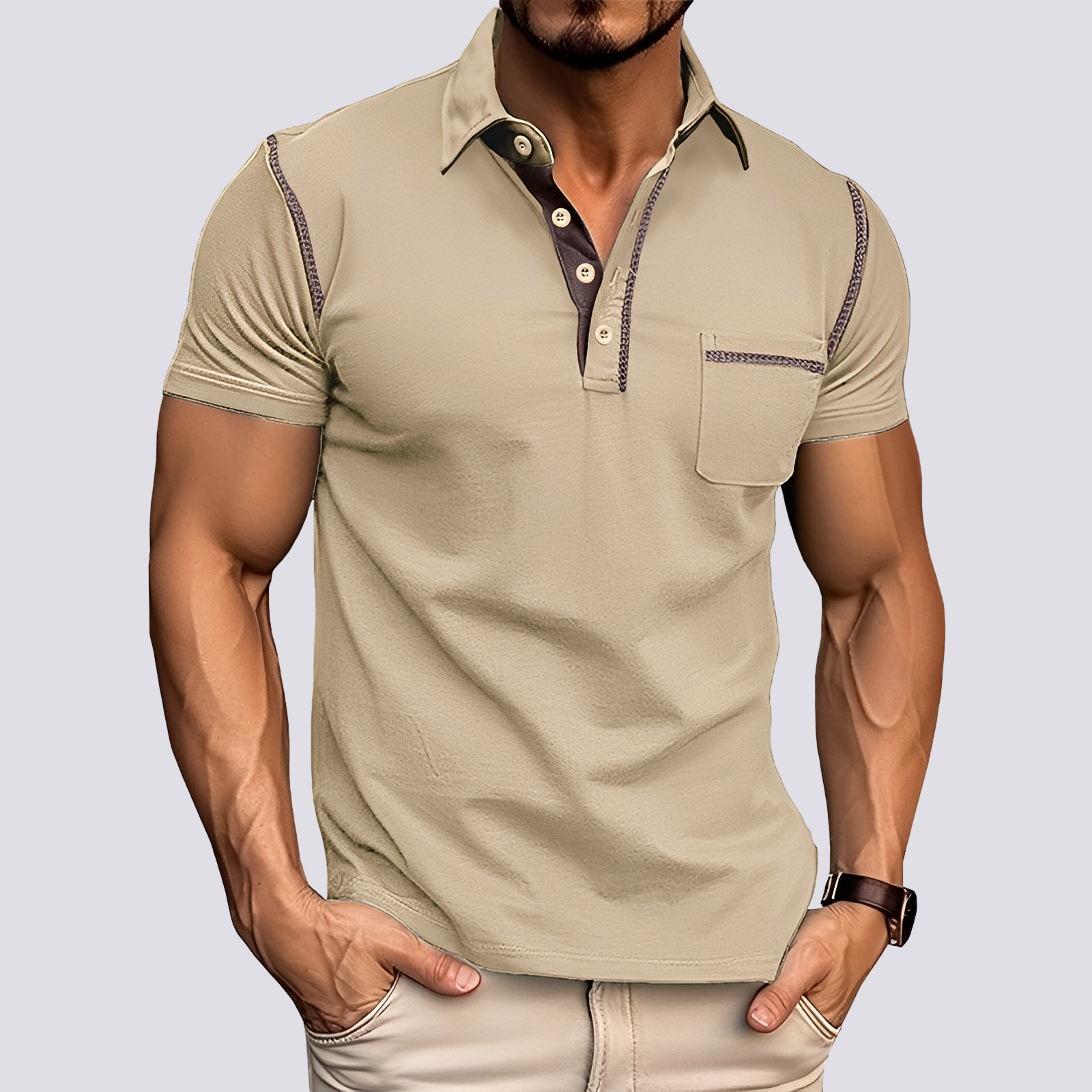 Stefan - Polo chic et léger pour hommes