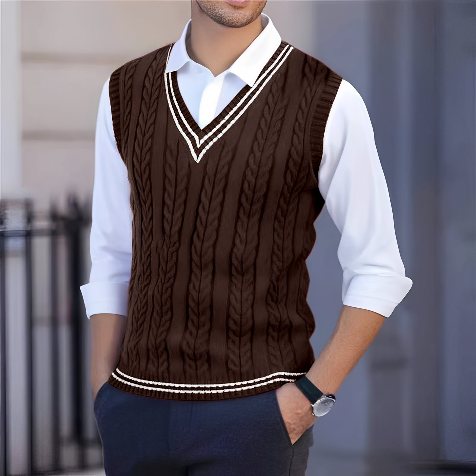 Bobbie - Gilet chic à col en V