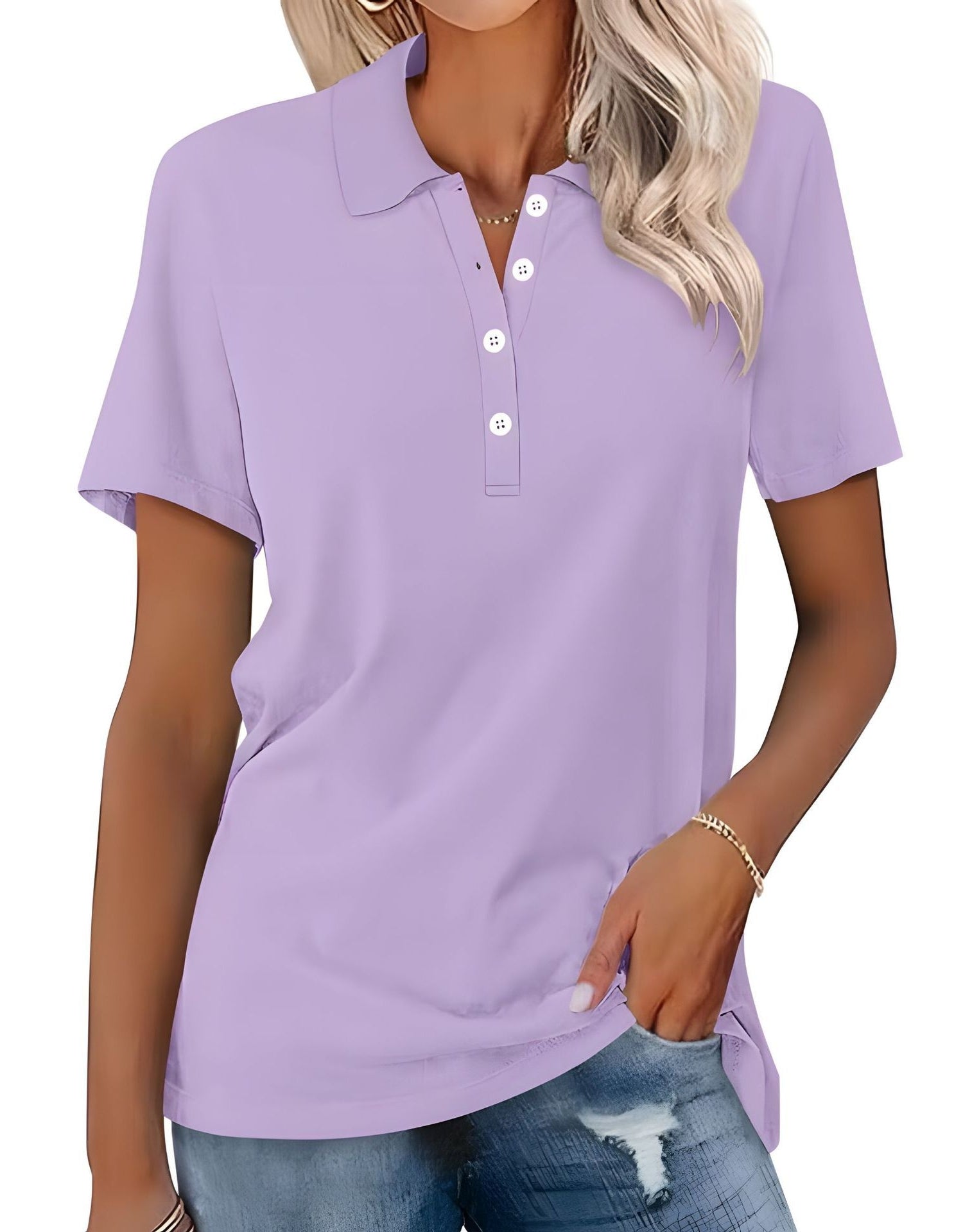 Stella – Polo Femme Slim Fit Décontracté