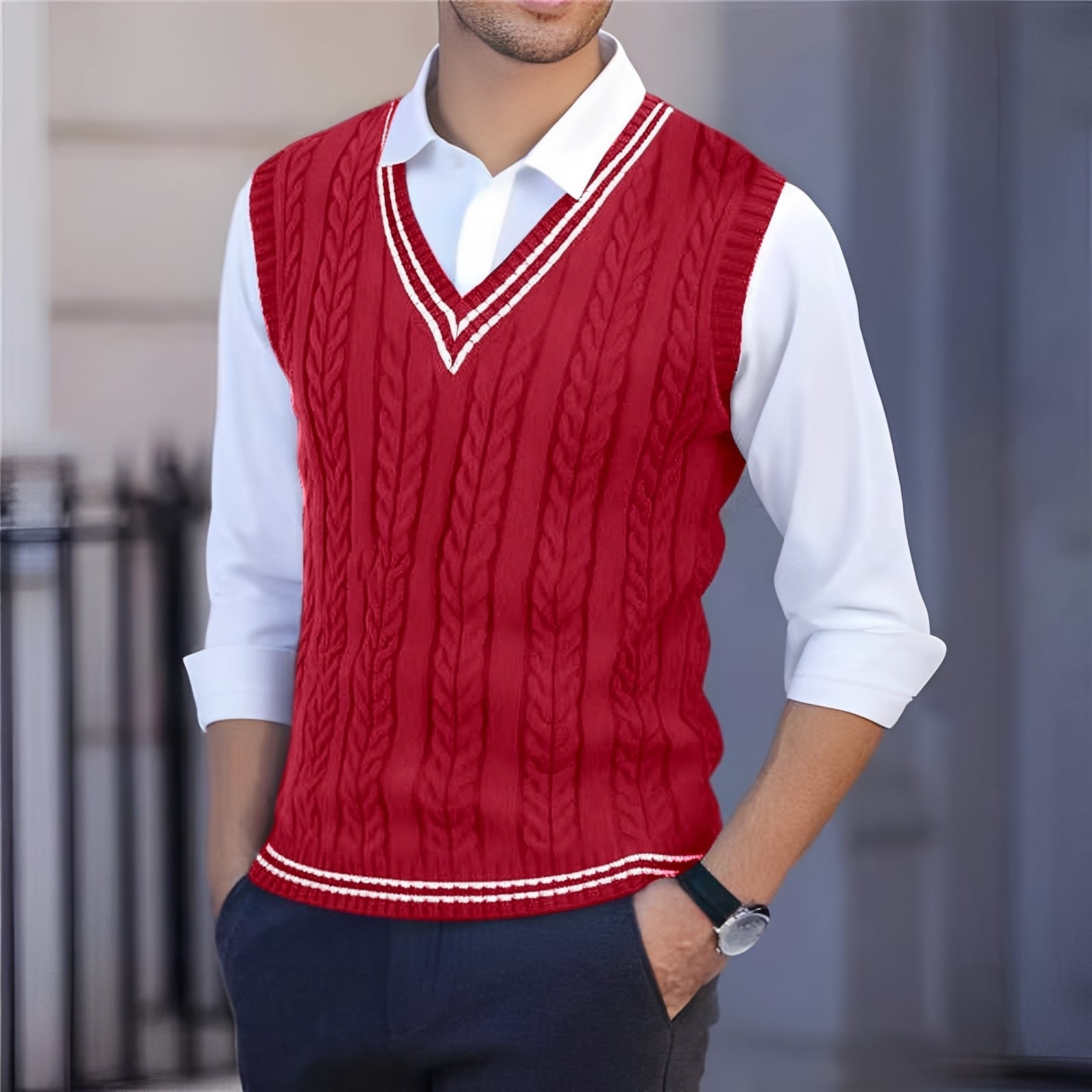 Bobbie - Gilet chic à col en V