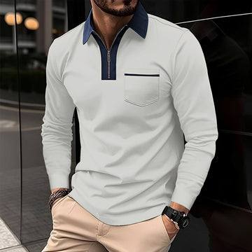 Jackson - Polo homme à manches longues - pour un style décontracté