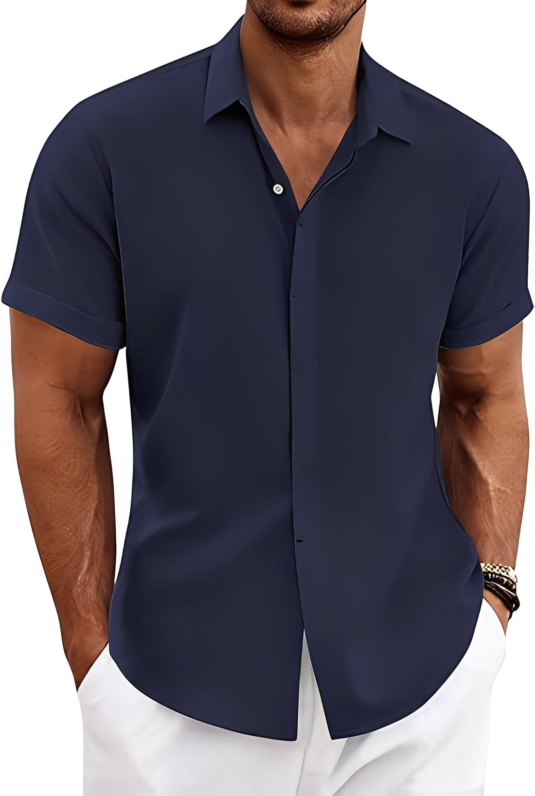 Denzil – Chemise Homme Manches Courtes Respirante
