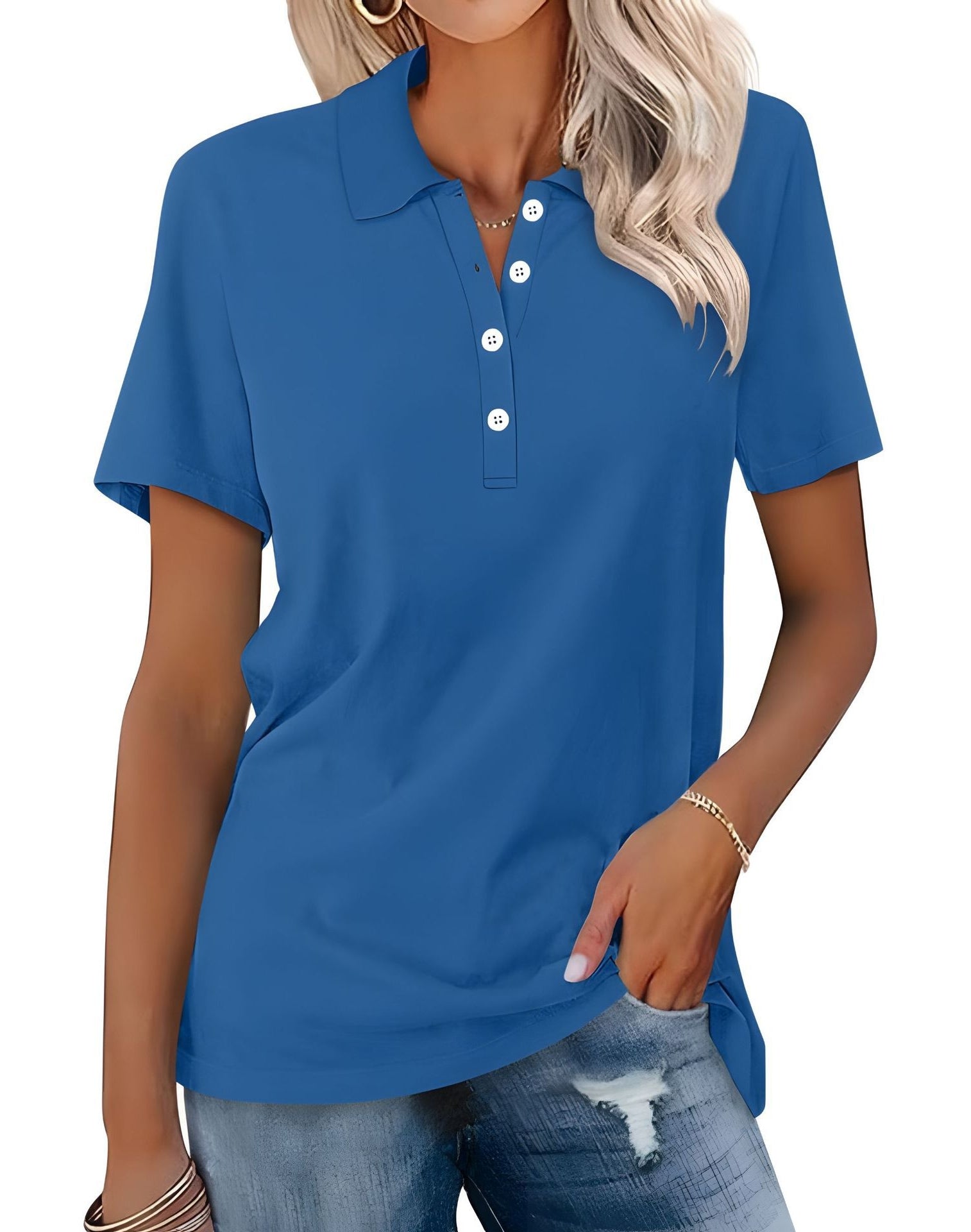 Stella – Polo Femme Slim Fit Décontracté