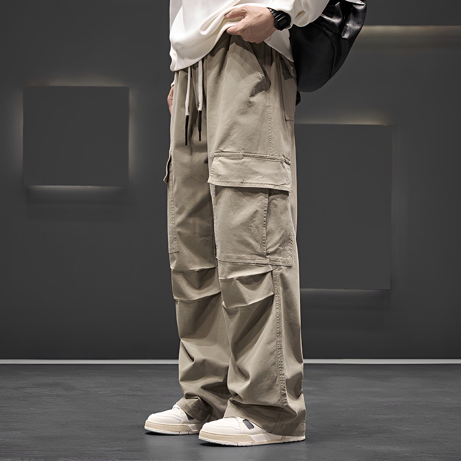 Brennan - Pantalon Cargo Large et Confortable