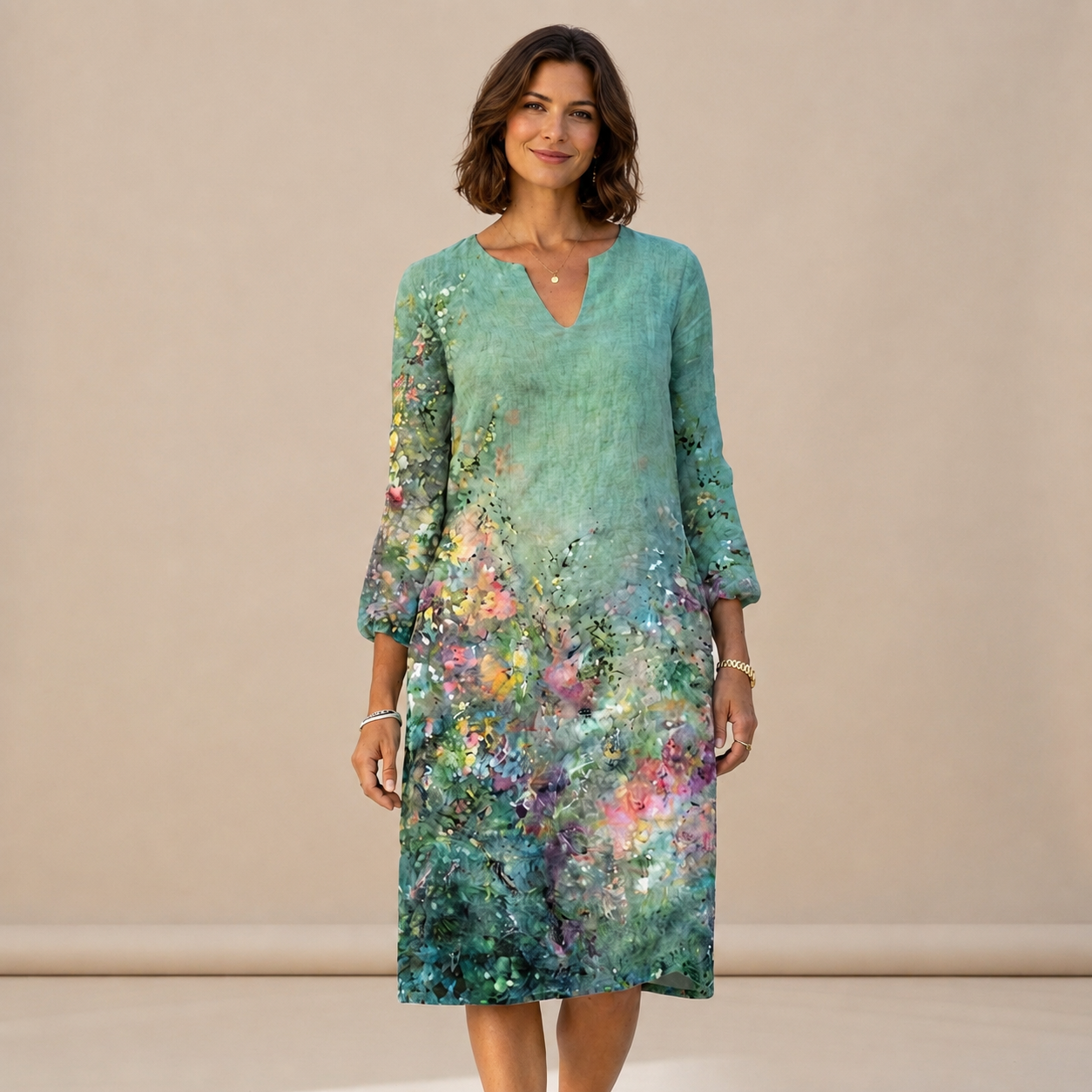 Ninna - Robe Chic et Légère à Col V