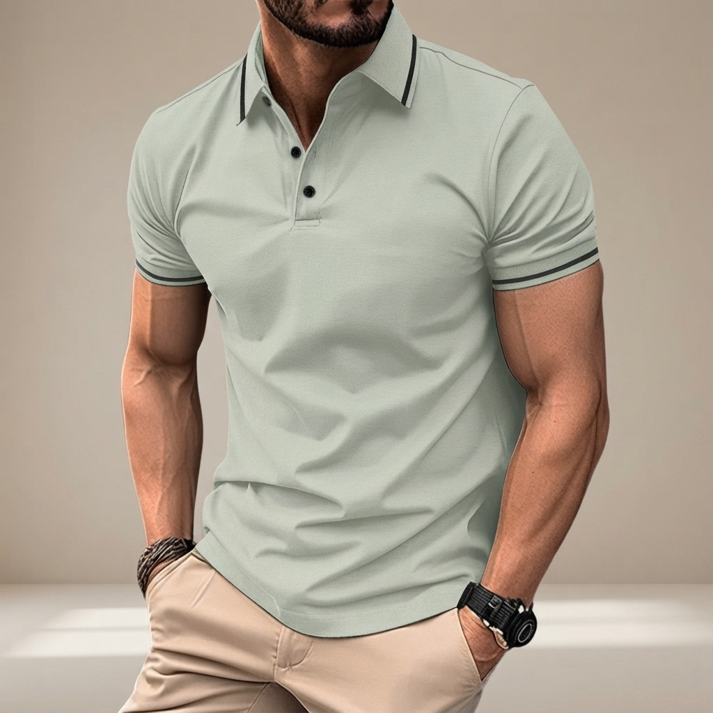 Elvan - Polo Relax à Demi-Boutons