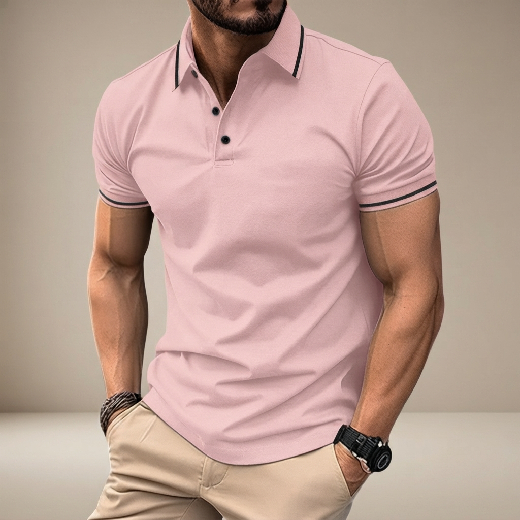 Elvan - Polo Relax à Demi-Boutons