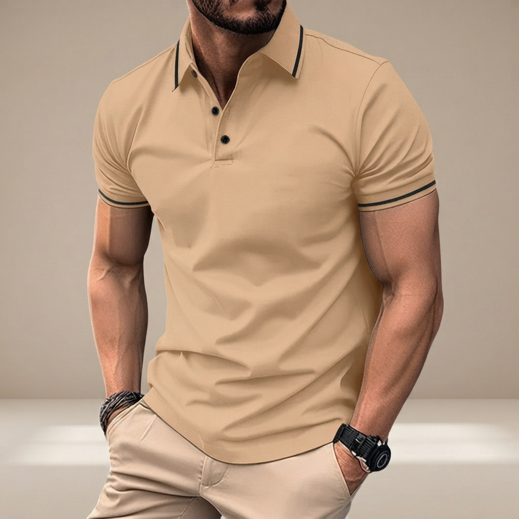 Elvan - Polo Relax à Demi-Boutons