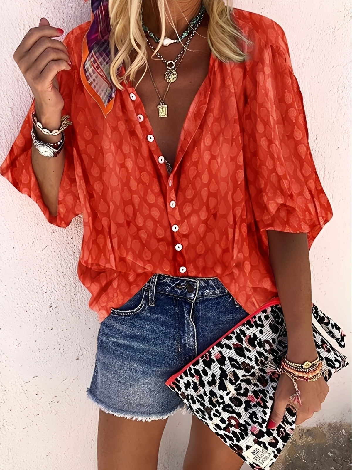Jesse – Blouse femme – coupe ample et décontractée