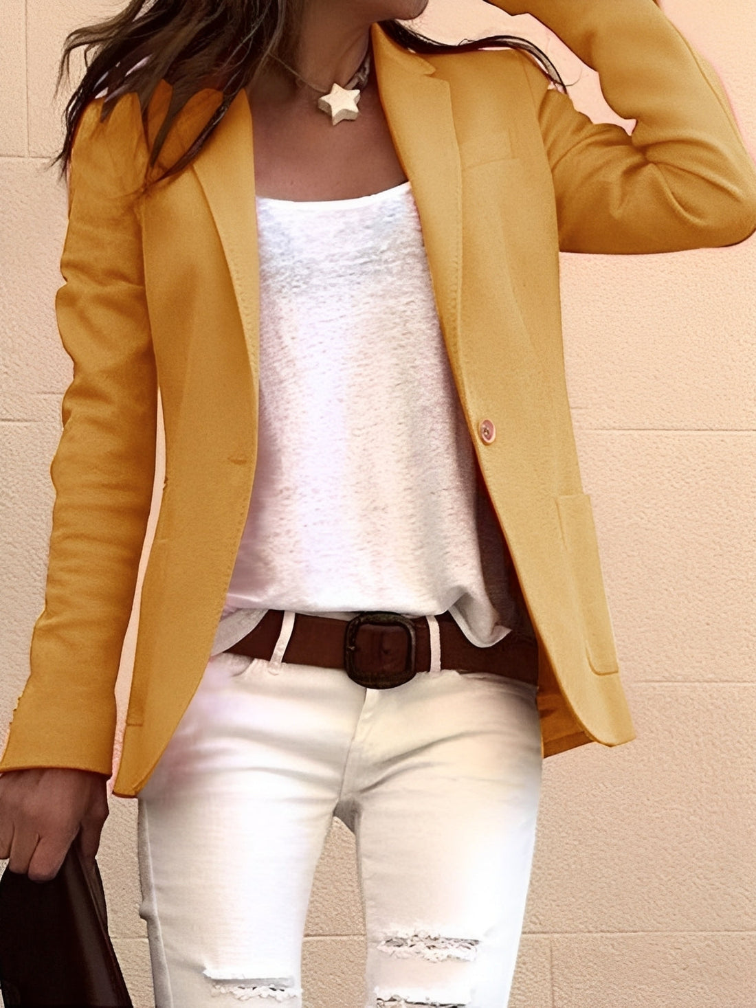 Leonie - Blazer féminin chic et décontracté ajusté