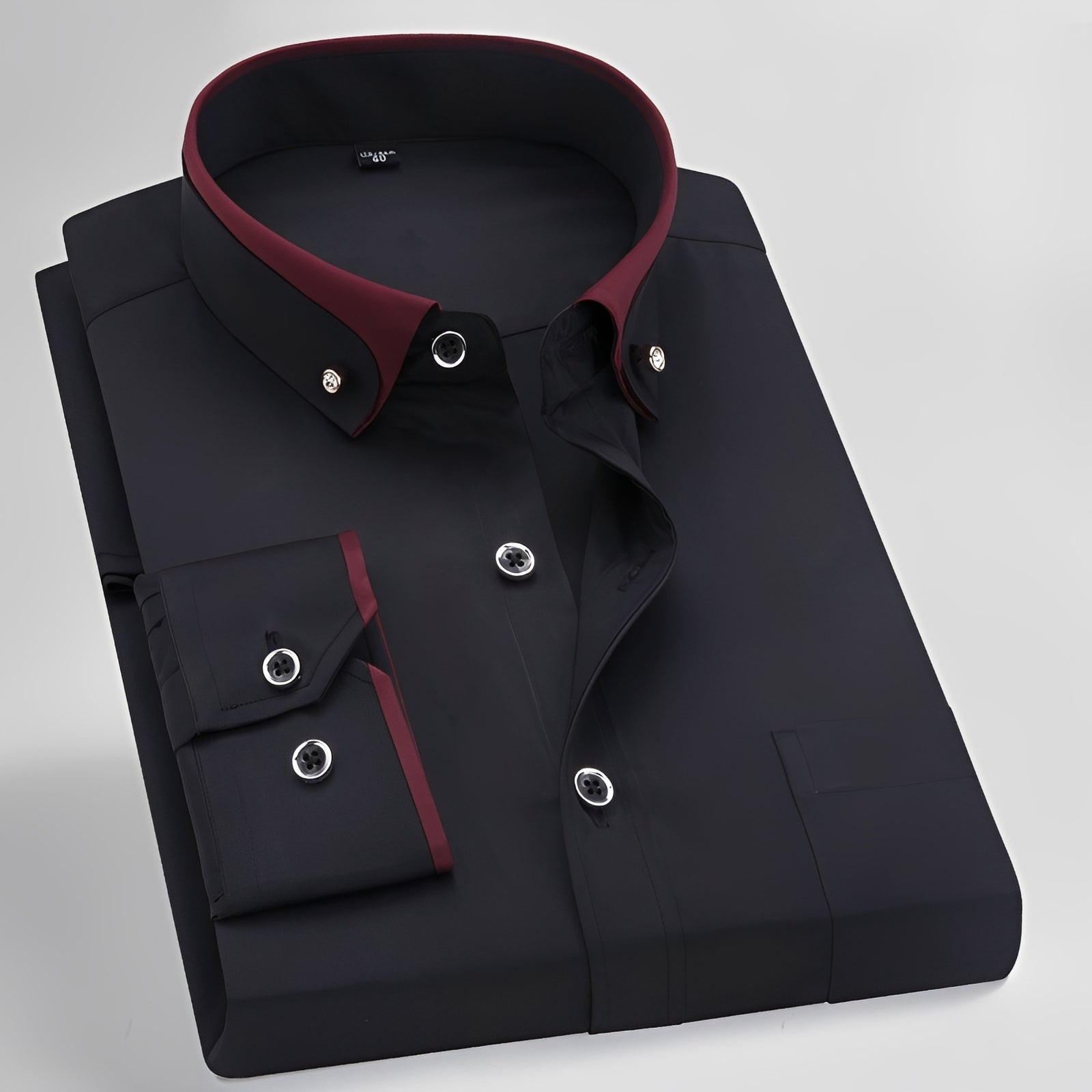 Glindel - Chemise classique pour homme à manches longues