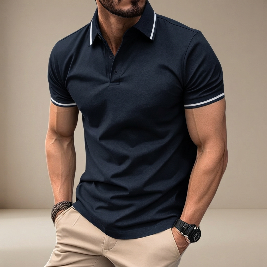 Elvan - Polo Relax à Demi-Boutons