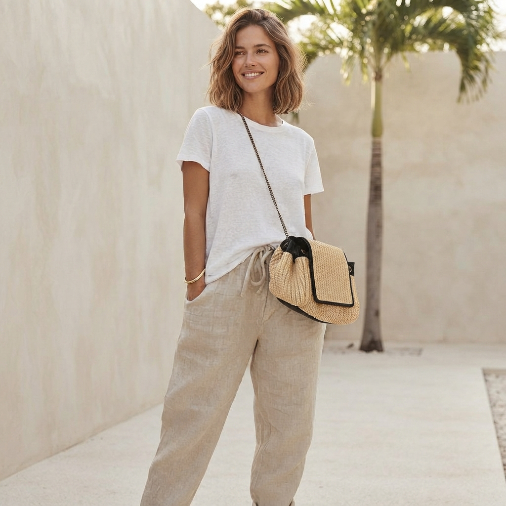 Martinie - Pantalon Relax à Cordon