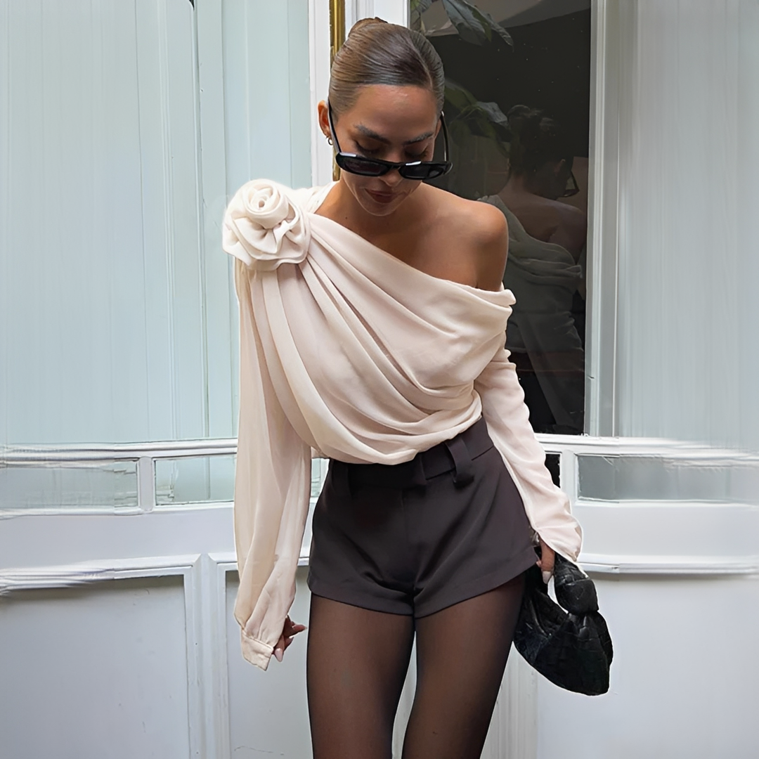 Ellise - Blouse moderne à coupe asymétrique
