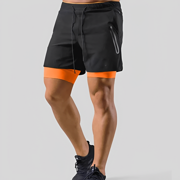 Steven - Short homme - Double couche pour le sport