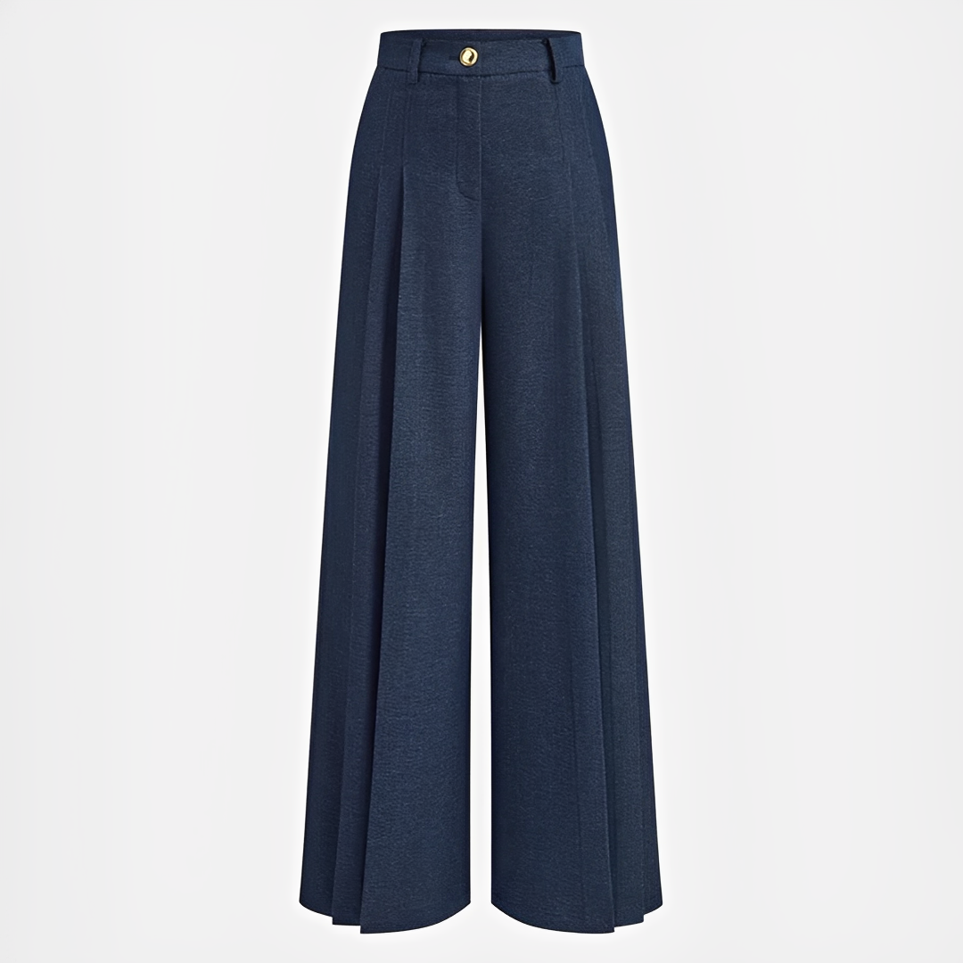 Odessa - Pantalon Large Plissé Casual