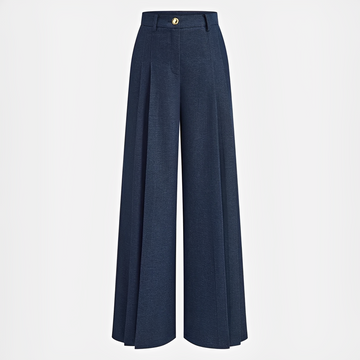 Odessa - Pantalon Large Plissé Casual