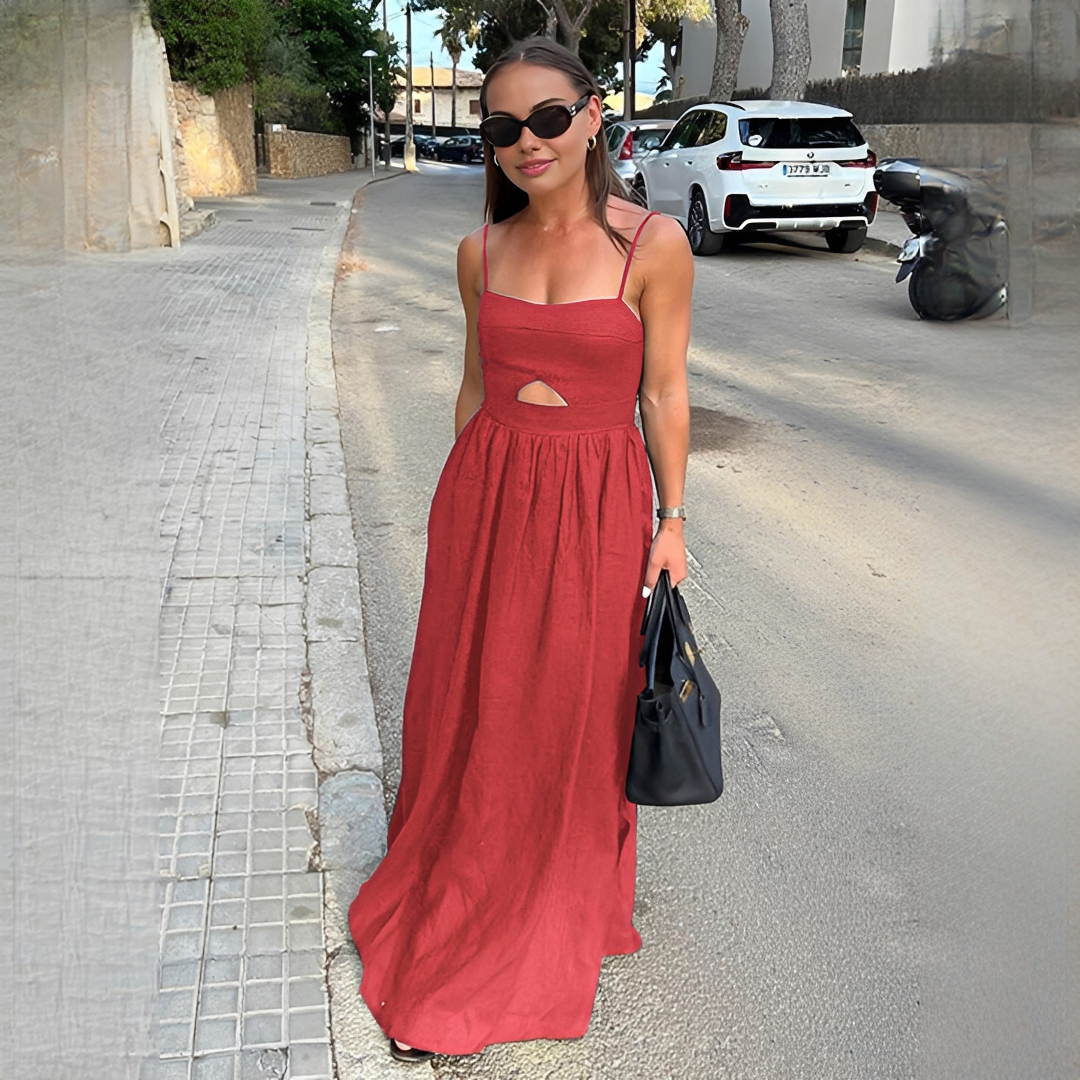 Meadel - Robe longue élégante sans manches