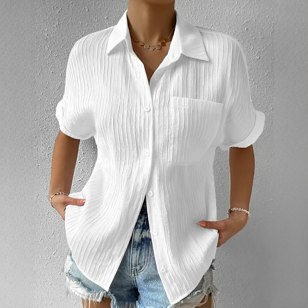 Jaime - Blouse Décontractée à Manches Courtes