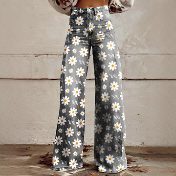 Shannon - Pantalon à Jambe Large Épuré