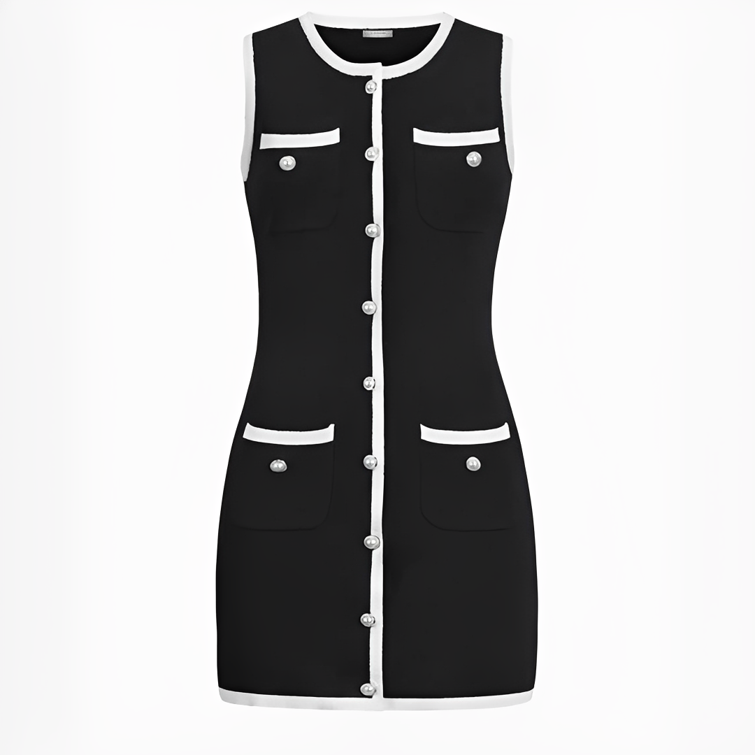 Delilah - Robe courte et élégante sans manches