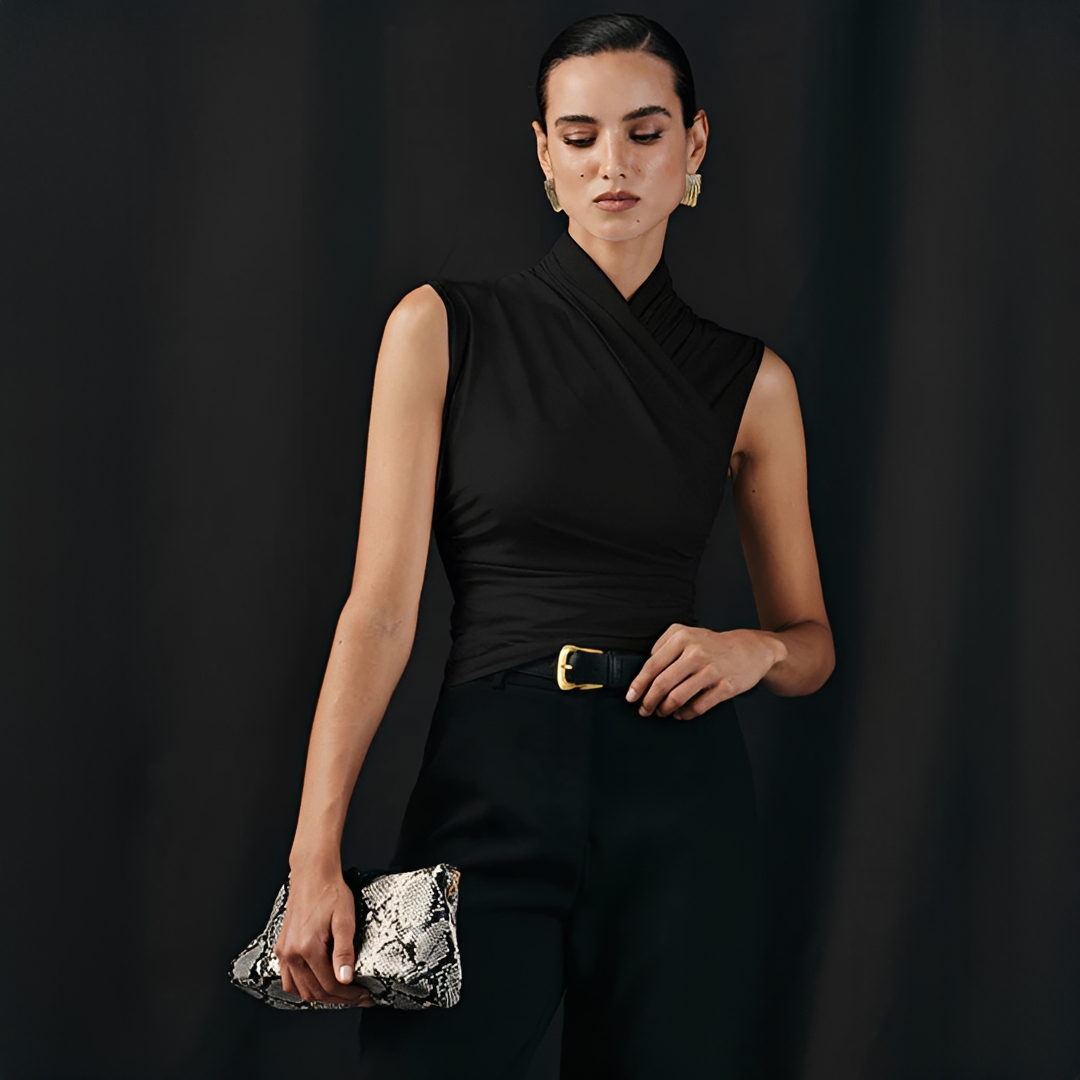 Mireya - Haut Chic à Col Croisé
