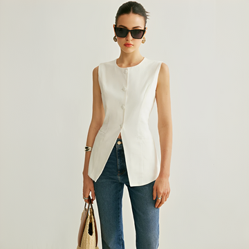 Nyla - Veste Élégante Sans Manches