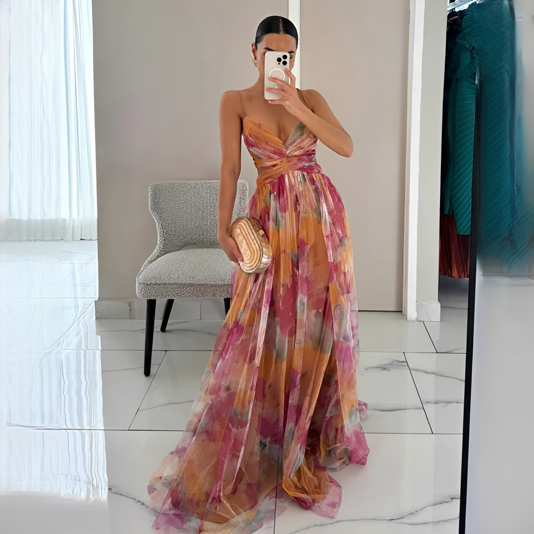 Lucinda - Robe Maxi Élégante et Aérienne