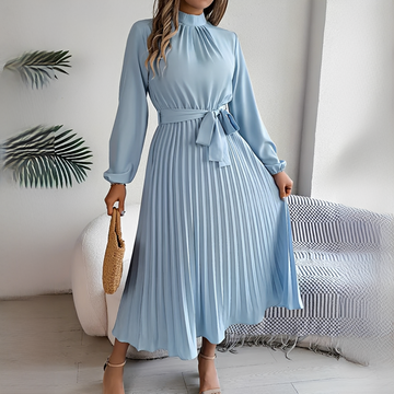 Jessy - Robe à plis longues manches pour femme