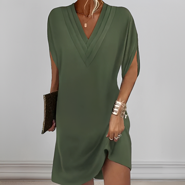 Jazlynn - Robe avec plis et manches amples