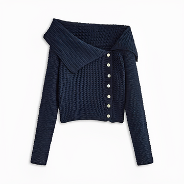 Ginalyn - Pull Asymétrique à Épaule Dénudée